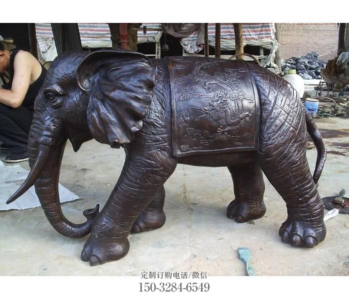 三明庭院大象雕塑定做，广场雕塑，室外铜大象雕塑提供