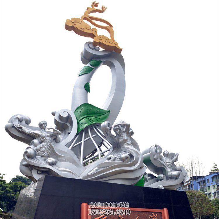 福州兰花雕塑承接，城市装饰，大型兰花花朵雕塑公司